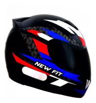 Capacete Moto Ebf New Fit Control Fechado Com Narigueira