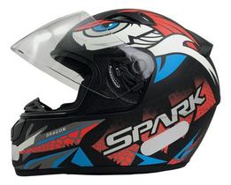Capacete Moto Ebf New Spark Dragon Esportivo Com Narigueira Capacete Moto Ebf New Spark Dragon Esportivo Com Narigueira