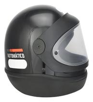Capacete Moto EBF Solid Preto Brilhoso com Viseira Automática Capacete Moto EBF Solid Preto Brilhoso com Viseira Automática