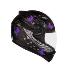 Capacete Moto Ebf Spark Borboleta Fechado com Entradas de ar
