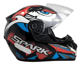 Capacete Moto Ebf Spark Dragon Esportivo C/ Narigueira N.56