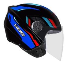 Capacete Moto Ebf Spark Jet Aberto Speed Preto E Lilas
