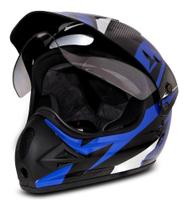 Capacete Moto Ebf Super Motard Iron Esportivo C/ Viseira Motocross Trilha E Selo Do INMETRO