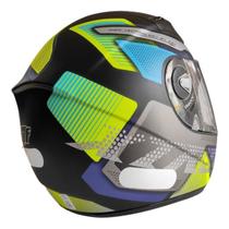Capacete Moto Ebf Xtroy Com Óculos Interno Fumê + Narigueira -