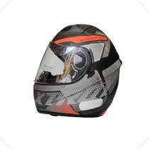 Capacete Moto Ebf Xtroy Com Óculos Interno Fumê + Narigueira