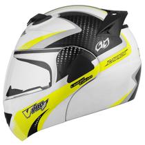 Capacete Moto Escamoteável Articulado Pro Tork V-Pro Jet 2 Carbon Feminino Masculino Aberto Fechado