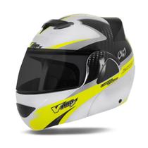 Capacete Moto Escamoteavel Robocop Pro Tork V-Pro Jet 2 Carbon com viseira Fumê Oferta