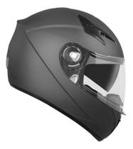 Capacete Moto Esportivo Ebf Fechado X Troy Solid Preto Fosco C/ Óculos Interno E Selo Inmetro