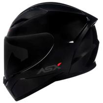 Capacete Moto Fechado Asx City Solid Preto Brilho Grafite