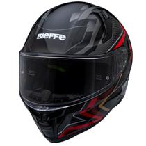 Capacete Moto Fechado Bieffe Premium B-Fast Strak Vermelho Capacete Moto Fechado Bieffe Premium B-Fast Strak Vermelho