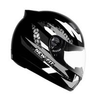 Capacete Moto Fechado Ebf New Fit Viseira Cristal Várias Cores Antirrisco Inmetro Leve Confortável