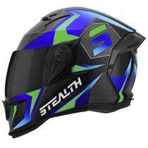 Capacete Moto Fechado Esportivo Corrida Pro Tork Stealth Concept Viseira Fumê Masculino Feminino