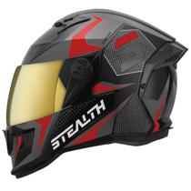 Capacete Moto Fechado Esportivo Pro Tork Stealth Concept Viseira Dourada Feminino Masculino