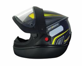 Capacete Moto Fechado FW3 Automatic Moto Táxi Viseira Cristal Narigueira Motoqueiro Diversas Cores