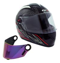 Capacete Moto Fechado FW3 GT2 com Viseira e Narigueira e com Viseira Camaleão Extra Capacete Moto Fechado FW3 GT2 com Viseira e Narigueira e com Viseira Camaleão Extra