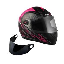Capacete Moto Fechado FW3 GT2 com Viseira e Narigueira e com Viseira Fumê Extra