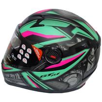 Capacete Moto Fechado Fw3 Gtn R1 Tiffany E Rosa Tam 56 Capacete Moto Fechado Fw3 Gtn R1 Tiffany E Rosa Tam 56
