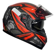 Capacete Moto Fechado FW3 Modelo GTX R1 Com óculos interno Capacete Moto Fechado FW3 Modelo GTX R1 Com óculos interno