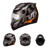 Capacete Moto Fechado Grafite G8 EVO Viseira Cristal Inmetro Tamanho 58 CAP-718GRLR - Pro Tork