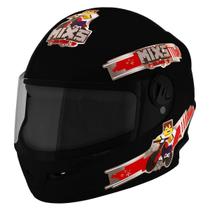 Capacete Moto Fechado Infantil Menina Menino Mixs Start Blocks Seguro Confortável Barato