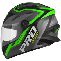 Capacete Moto Fechado Integral Masculino e Feminino Lançamento Pro Tork R8 Pro Speed Fosco