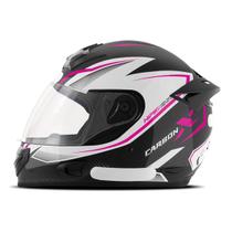 Capacete Moto Fechado Integral Masculino Feminino Mixs Mx2 Carbon Brilhante Oferta Preço Fabrica