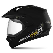 Capacete Moto Fechado Integral Pro Tork Liberty Mx Vision Pro Motocross Trilha