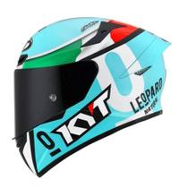 Capacete Moto Fechado KYT TT Course Dalla Porta Azul Moto GP - L 60