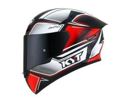 Capacete Moto Fechado Kyt Tt Course Tourist Vermelho Fluor