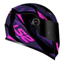 Capacete Moto Fechado Ls2 Ff358 Tank Cam Preto Roxo Capacete Moto Fechado Ls2 Ff358 Tank Cam Preto Roxo