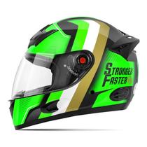 Capacete Moto Fechado Mixs Mx5 Etceter Stronger Faster Brilhante