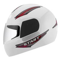 Capacete Moto Fechado Mixs Start Feminino Masculino Viseira Cristal