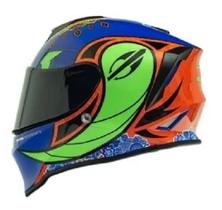 Capacete Moto Fechado Mormaii M1 Mamute Azul Laranja Verde