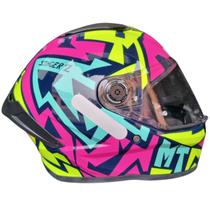 Capacete Moto Fechado Mt Stinger 2 Meld C8 Pink Rosa Brilho