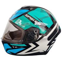 Capacete Moto Fechado Peels Spike 2 1st Verde Água Brilho
