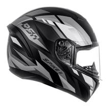 Capacete Moto Fechado Peels Spike 2 Bsn Preto Cinza Fosco