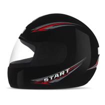 Capacete Moto Fechado Preto Fusco Mixs Start Pro Tork Masculino/Feminino 60