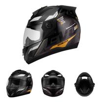 Capacete Moto Fechado Preto G8 EVO Viseira Cristal Inmetro Tamanho 62 CAP-736BLK - Pro Tork