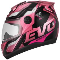 Capacete Moto Fechado Pro Tork Evolution G8 Evo Brilhante Com Narigueira Feminino Masculino