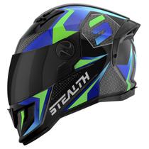 Capacete Moto Fechado Pro Tork Stealth Concept Brilhante Viseira Fumê Resistência Segurança Conforto Proteção Masculino Feminino