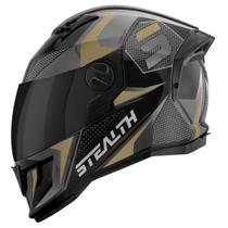 Capacete Moto Fechado Pro Tork Stealth Concept Brilhante Viseira Fumê Resistência Segurança Conforto Proteção Masculino Feminino