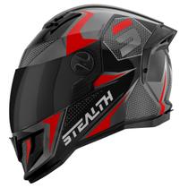 Capacete Moto Fechado Pro Tork Stealth Concept Brilhante Viseira Fumê Resistência Segurança Conforto Proteção Masculino Feminino
