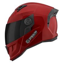 Capacete Moto Fechado Pro Tork Stealth Solid Brilhante Viseira Fumê Segurança Conforto Proteção Resistência Masculino Feminino