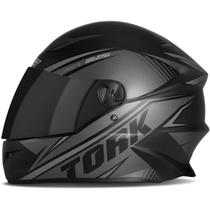 Capacete Moto Fechado R8 Pro Tork Lançamento Grafite Viseira Fumê Tamanhos 56 58 60 Capacete Moto Fechado R8 Pro Tork Lançamento Grafite Viseira Fumê Tamanhos 56 58 60