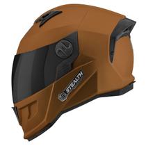 Capacete Moto Fechado Stealth Solid Fosco Viseira Fumê Pro Tork Segurança Feminino Masculino