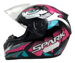 Capacete Moto Feminino Ebf New Spark Esportivo C/ Narigueira Capacete Moto Feminino Ebf New Spark Esportivo C/ Narigueira