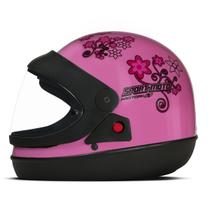 Capacete Moto Feminino Fechado Integral Pro Tork Sport Moto For Girls Modelo San Marino