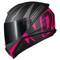Capacete Moto Feminino Fechado Norisk Razor Full Rosa