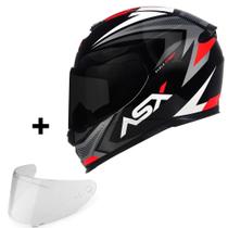 Capacete Moto Feminino Masculino Asx Eagle Street + Viseira extra Fume