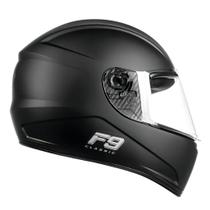 Capacete Moto Feminino Masculino Fly F-9 Classic Preto Fosco Tamanho:60